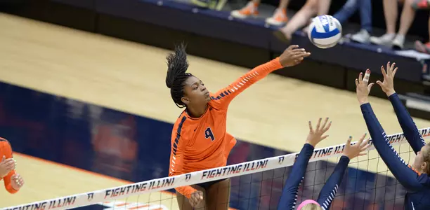 Naya Crittenden - Illinois Volleyball Scrimmage 2015
