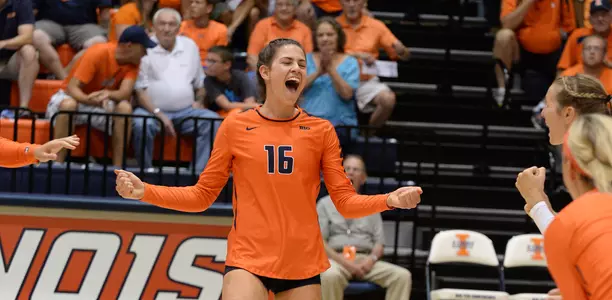 Allison Palmer - Illinois Volleyball Scrimmage - 2015