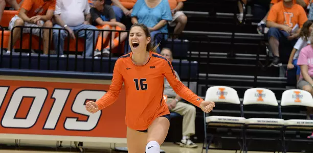 Allison Palmer - Illinois Volleyball Scrimmage - 2015