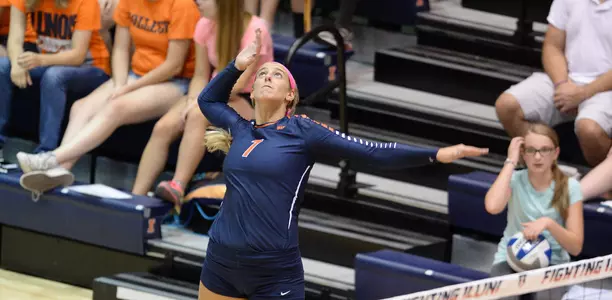 Jocelynn Birks - Illinois Volleyball Scrimmage - 2015