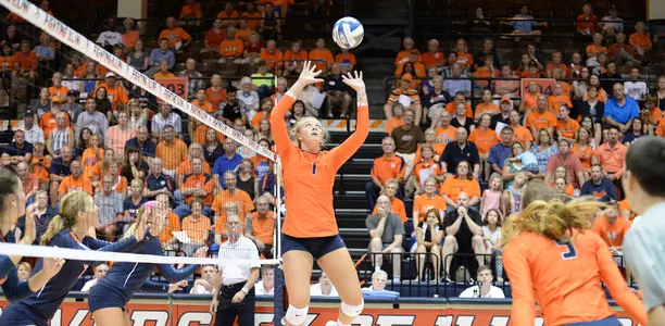 Jordyn Poulter - Illinois Volleyball Scrimmage - 2015