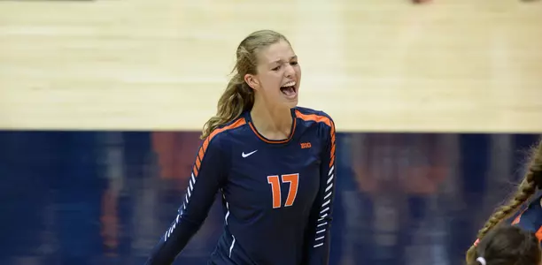Kathryn Polkoff - Illinois Volleyball Scrimmage - 2015