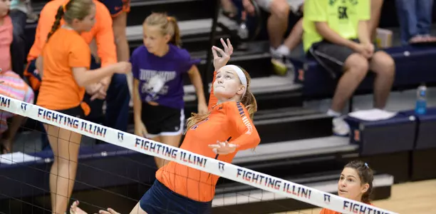 Katie Stadick - Illinois Volleyball Scrimmage - 2015