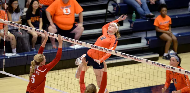 Katie Stadick Illinois Volleyball vs. Miami Ohio - 2015