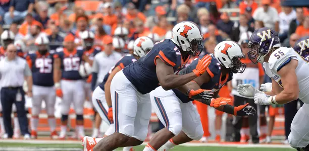 Jihad Ward - IlliniFootball vs. WIU - 2015