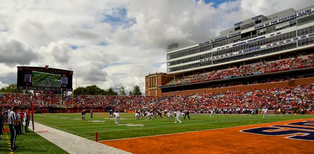 Memorial Stadium during Western Illinois Football game - 9/12/15
