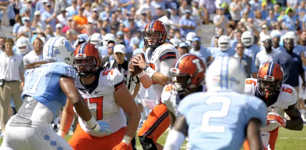Wes Lunt - Illinois Football vs. North Carolina - 2015