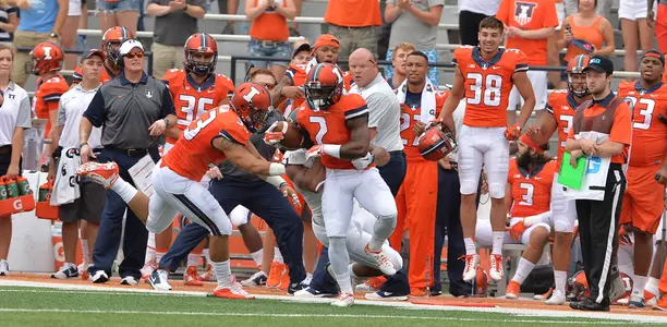 V'Angelo Bentley - Illinois Football vs. Kent State - 2015