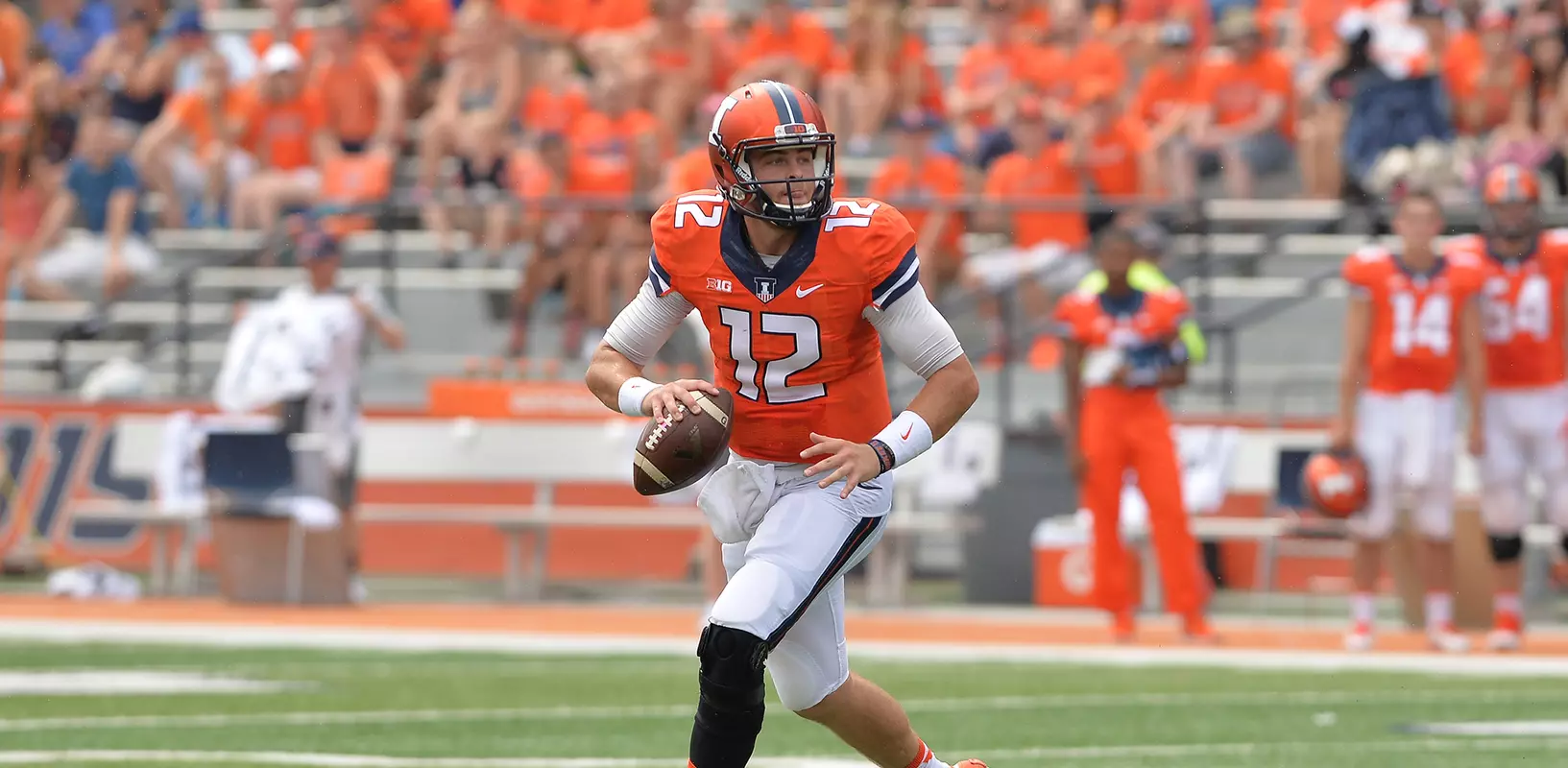 Wes Lunt - Illinois Football vs. Kent State - 2015