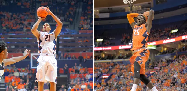 Malcolm Hill and Kendrick Nunn 2-pane photo
