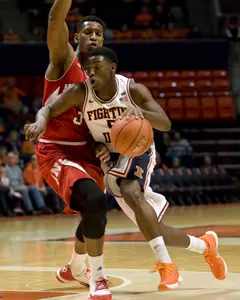 NCAA Basketball: Nebraska at Illinois - Jalen Coleman-Lands