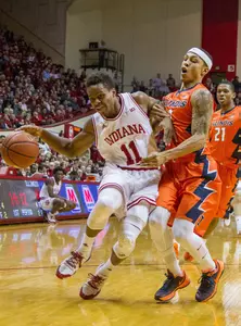 NCAA Basketball: Illinois at Indiana - Khalid Lewis