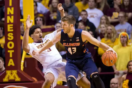 NCAA Basketball: Illinois at Minnesota - Michael Finke