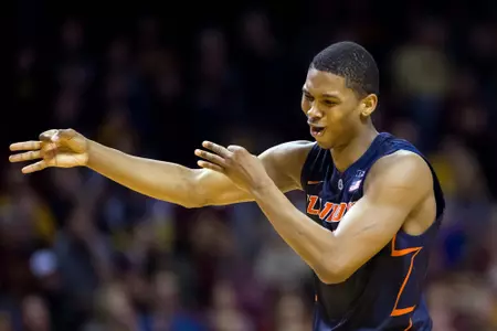 NCAA Basketball: Illinois at Minnesota - Malcolm Hill