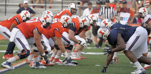 2015 Spring Game Line of Scrimmage