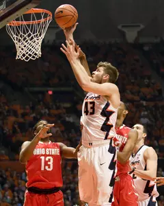 NCAA Basketball: Ohio State at Illinois - Michael Finke