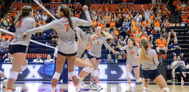 VB - Team Celebration vs. Xavier