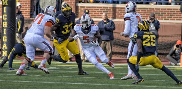 Ke'Shawn Vaughn - Illinois vs. Michigan - October 22, 2016