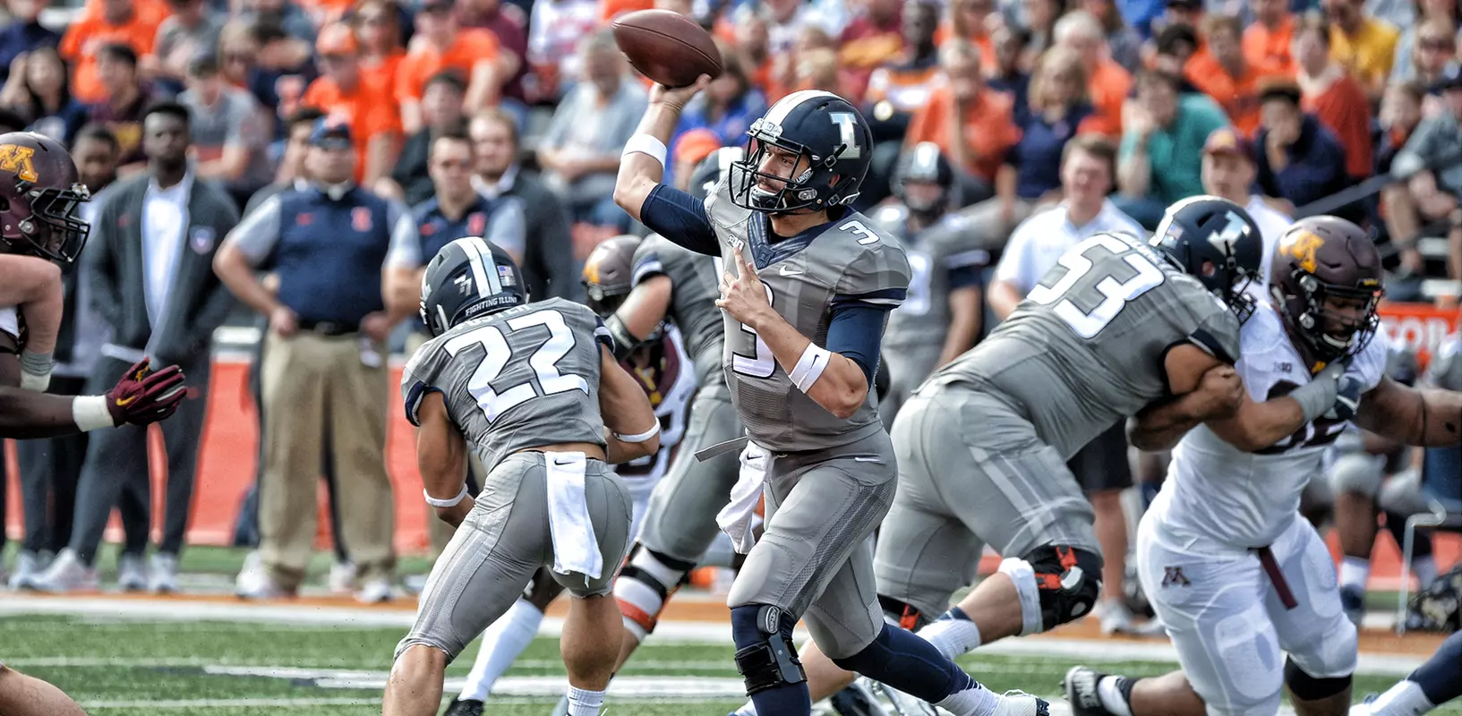 Jeff George - Illinois vs. Minnesota - October 29, 2016