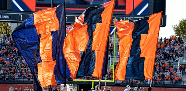 Team entrance flags at football - Nov. 5, 2016
