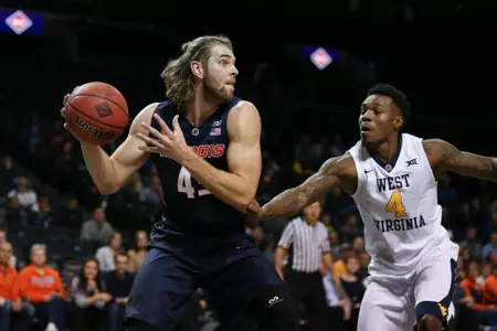 Michael Finke NCAA Basketball: NIT Season Tip-Off-Illinois vs West Virginia