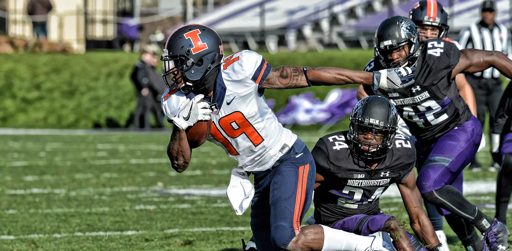 Justin Hardee - Illinois vs. Northwestern - Nov. 26, 2016
