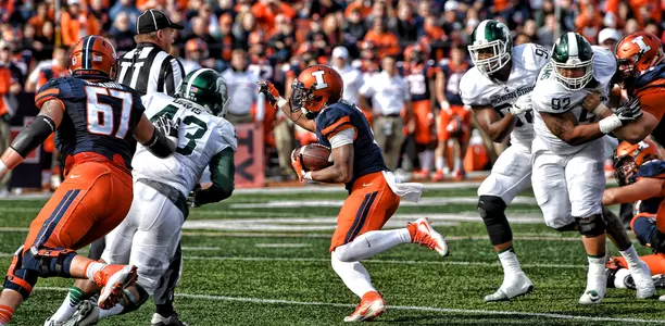 Reggie Corbin - Illinois vs. Michigan State - November 5, 2016