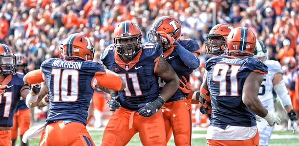 Chunky Defense Celebrate - Illinois vs. Michigan State - November 5, 2016