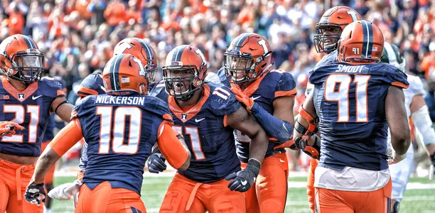 Chunky Defense Celebrate - Illinois vs. Michigan State - November 5, 2016