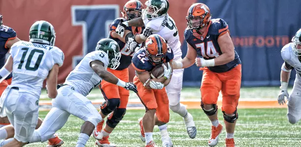 Kendrick Foster - Illinois vs. Michigan State - November 5, 2016