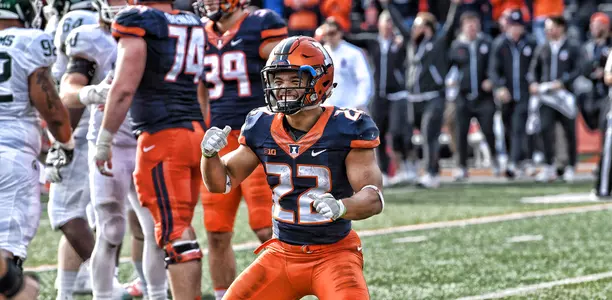 Kendrick Foster - Illinois vs. Michigan State - November 5, 2016