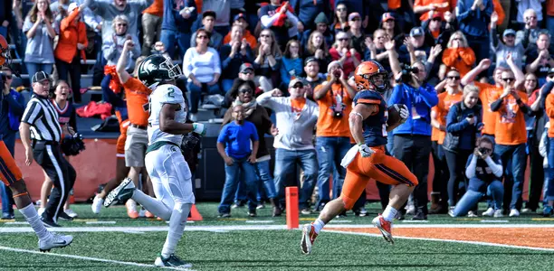 Kendrick Foster - Illinois vs. Michigan State - November 5, 2016