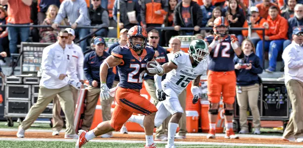Kendrick Foster - Illinois vs. Michigan State - November 5, 2016