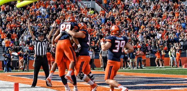 Ainslie Johnson Touchdown Celebrate - Illinois vs. Michigan State - November 5, 2016
