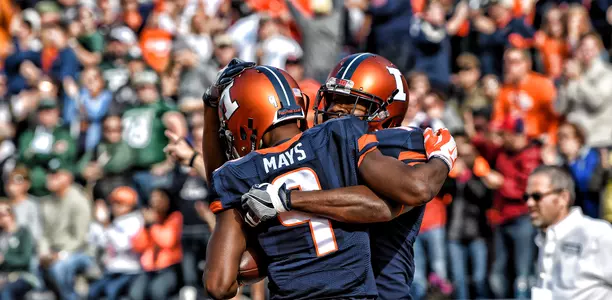 Sam Mays Touchdown Celebrate - Illinois vs. Michigan State - November 5, 2016