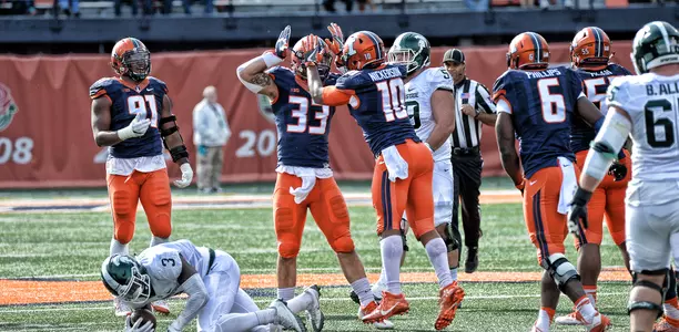 Hardy Nickerson Tre Watson - Illinois vs. Michigan State - November 5, 2016