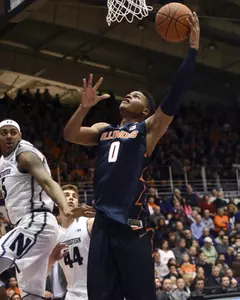 NCAA Basketball: Illinois at Northwestern - DJ Williams