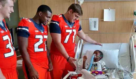 Joe Spencer Hospital Hometown Heroes Visit