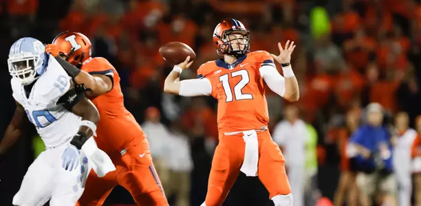 Wes Lunt - Illinois vs. North Carolina - Sept. 10, 2016