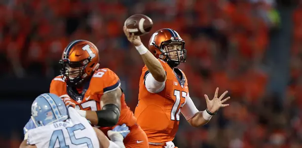 Wes Lunt - Illinois vs. North Carolina - Sept. 10, 2016