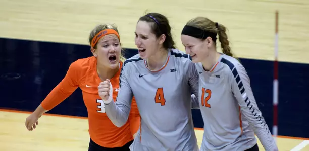 VB-Team Celebration vs. Arkansas