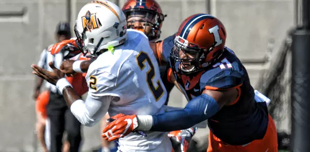 Dawuane Smoot - Illinois vs. Murray State - Sept. 3, 2016