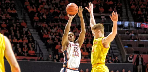 Malcolm Hill - Illinois vs. Maryland - January 14, 2017