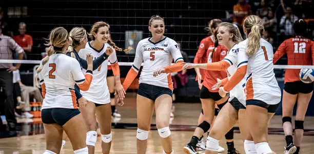 VB - Team Huddle vs. OSU