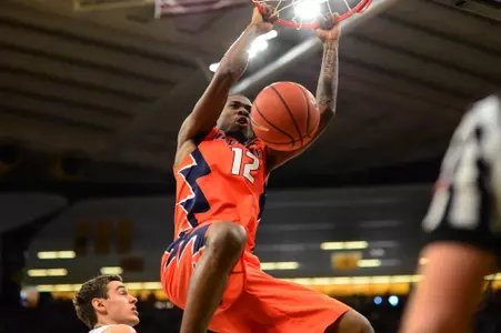 Leron Black NCAA Basketball: Illinois at Iowa
