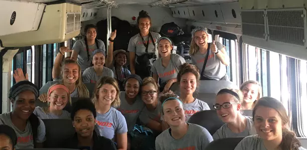 Illini on Bus in Nicaragua