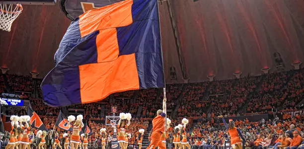 Big Flag at Men's Basketball
