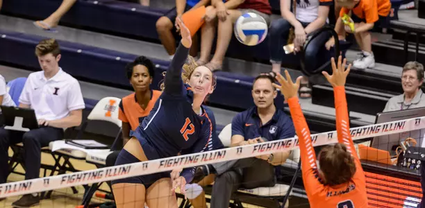 Kylie Kuyava Deberg - Illinois Volleyball Orange & Blue Exhibition 2017