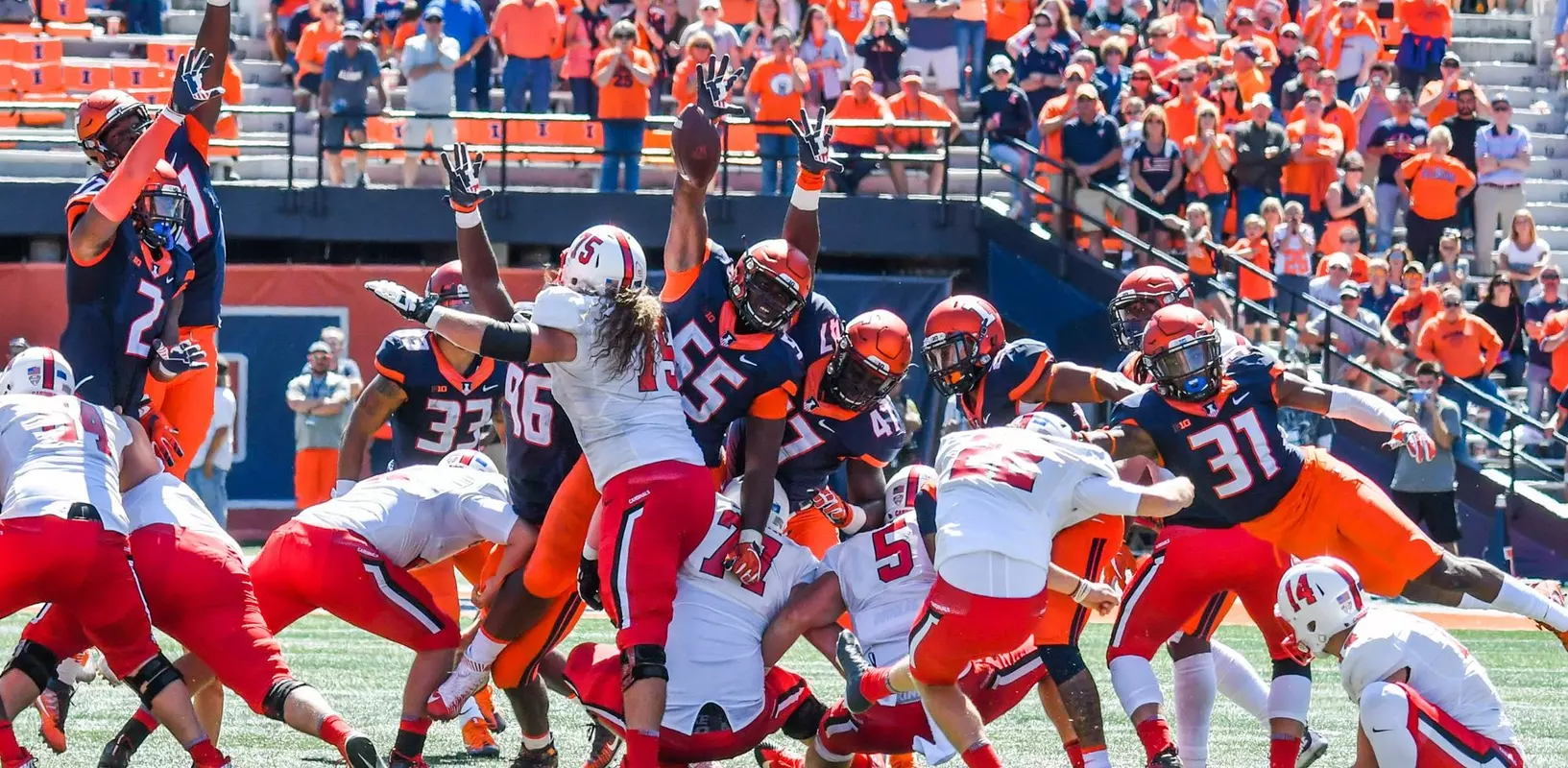 Jamal Milan - Illinois Football vs. Ball State - Sept. 2, 2017