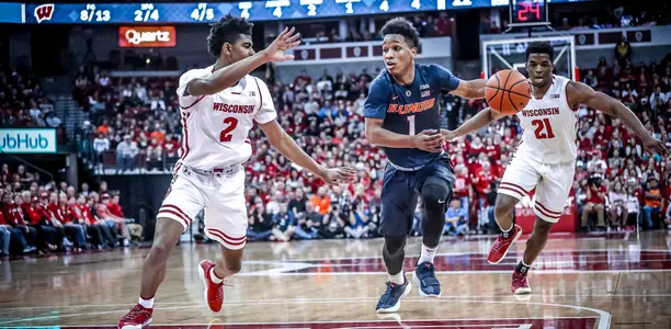 Trent Frazier - Illinois vs. Wisconsin - Jan. 19, 2018